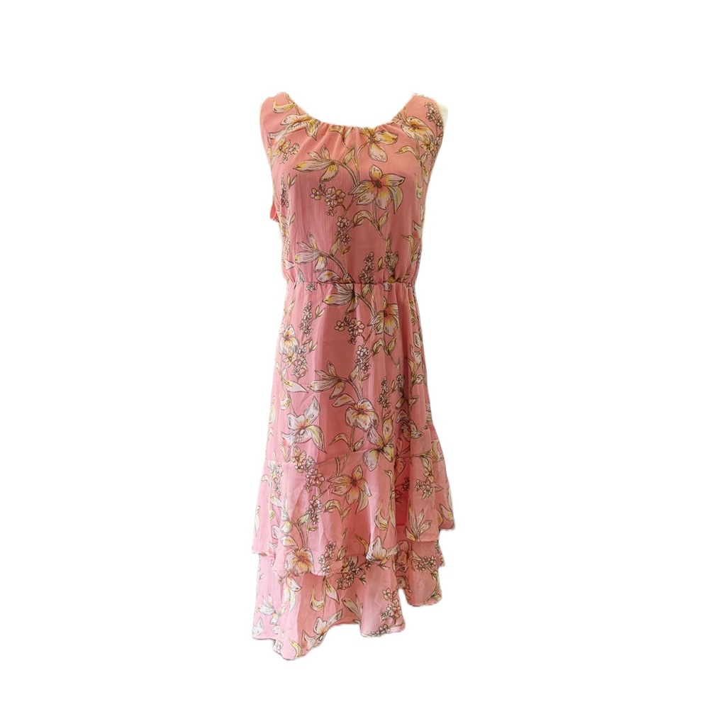 A NEW DAY | Floral asymmetrical summer dress, women’s Large